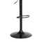 Armen Living Lydia Adjustable Black Wood Bar Stool in Light Gray Fabric with Black Metal LCLYBABLKLTGR - alternate 4